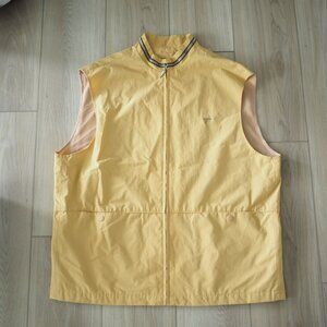 Men's Rare Vintage KNUT Club Yellow Full Zip Vest with Pockets Old money sz L